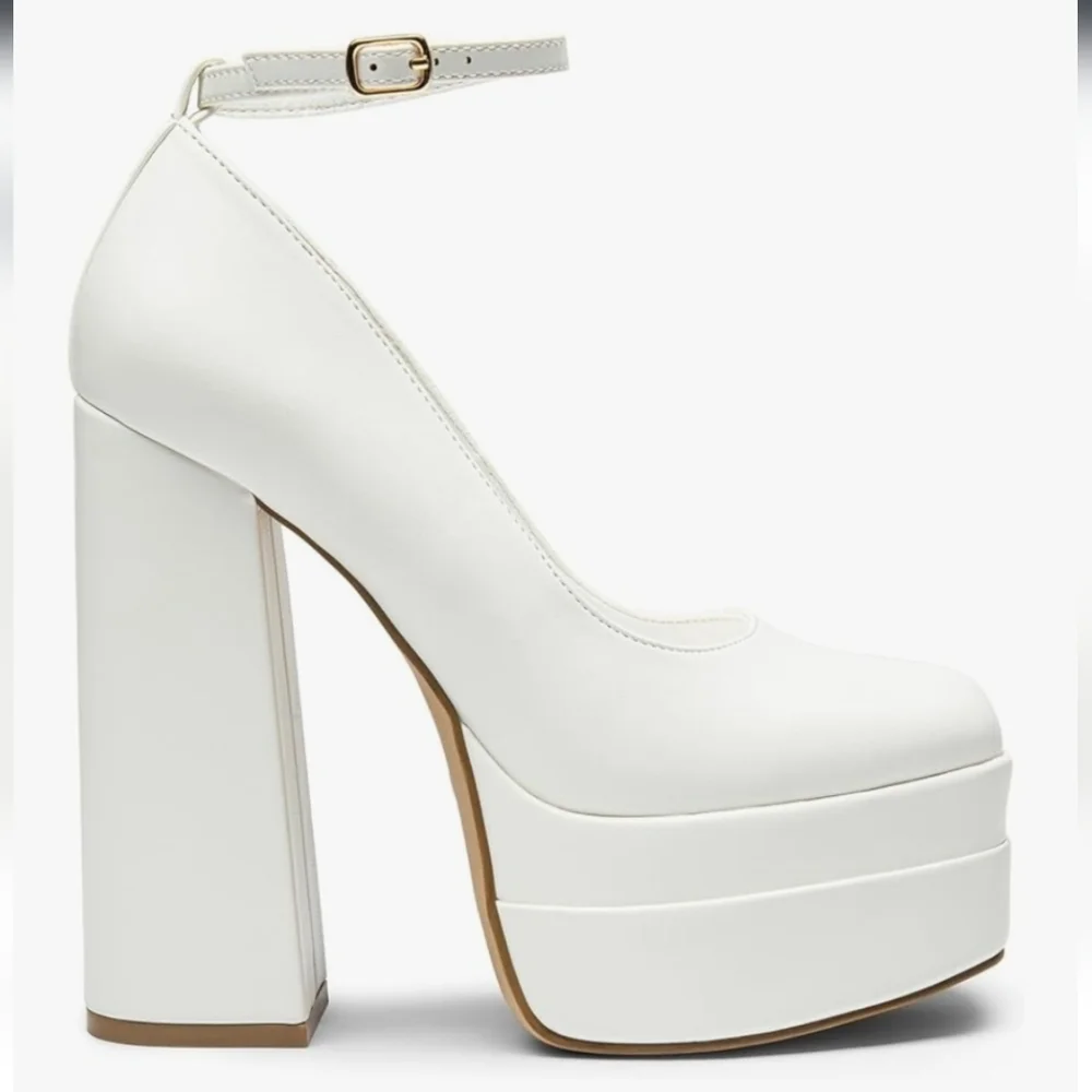 White Platform Heels New